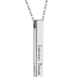 925 SILVER PERSONALISED SILVER BAR PENDANT