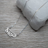 925 SILVER PERSONALISED NAME PENDANT 2