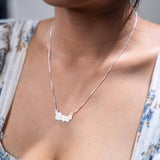 925 SILVER PERSONALISED NAME PENDANT WITH MESSAGE AT BACK