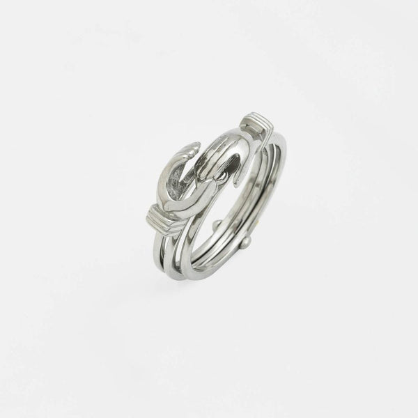 PURE 925 SILVER HUG RING